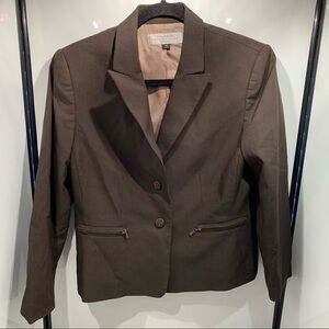 Tahari Arthur S Levine Womens Blazer Size 10P Black Career Jacket